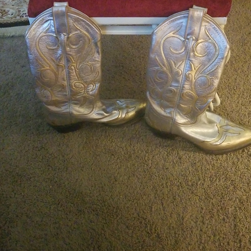 Larry Mahan Geniune Leather Cowgirl Boots
